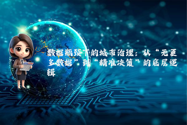 数据瓶颈下的城市治理:从“无更多数据”到“精准决策”的底层逻辑
