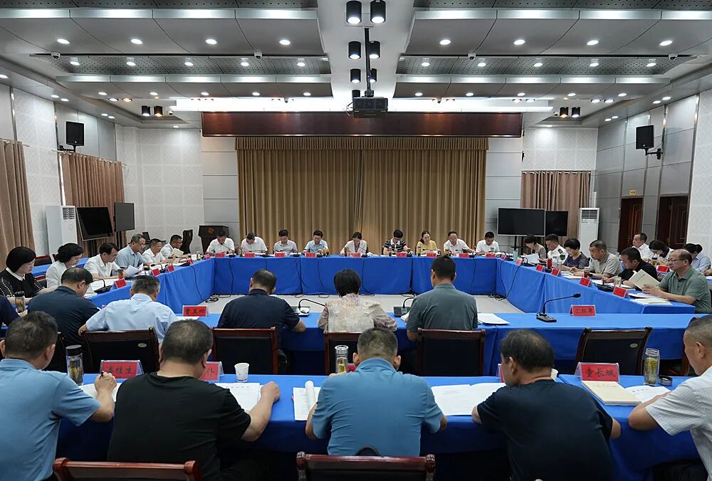 桐城市委常委会会议现场。图源：桐城市政府网站